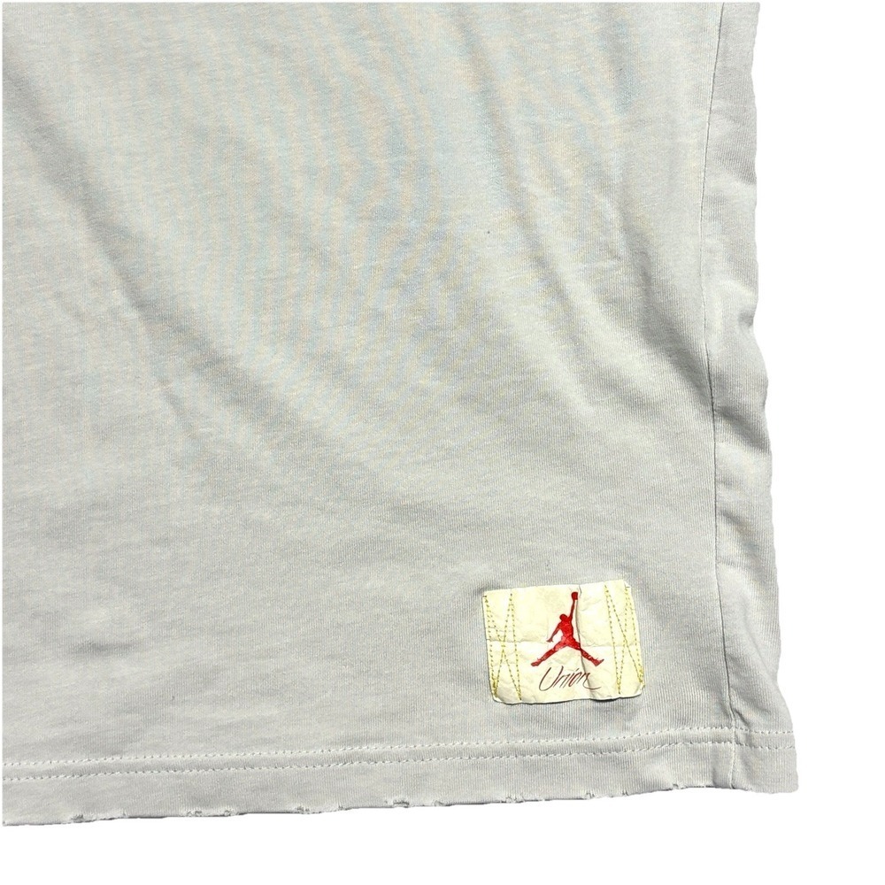 NIKE AIR JORDAN X Union LA Logo T- Shirt Adult Size Medium Gray Flight Shirt - Picture 5 of 9